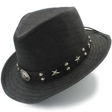Chapeau De Paille Noir Homme